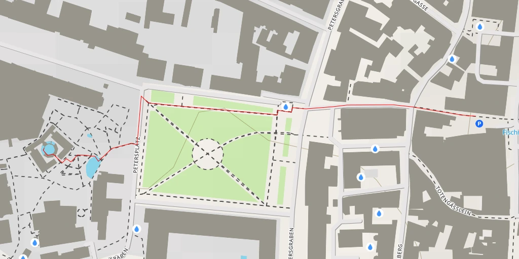 Map of the trail for Botanischer Garten der Universität - Missionsstrasse - Basel