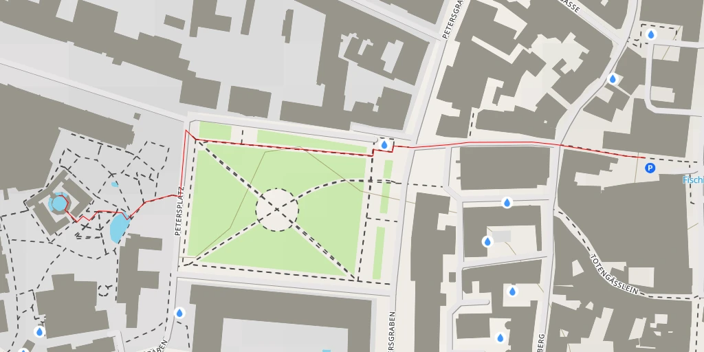 Map of the trail for Botanischer Garten der Universität - Missionsstrasse - Basel