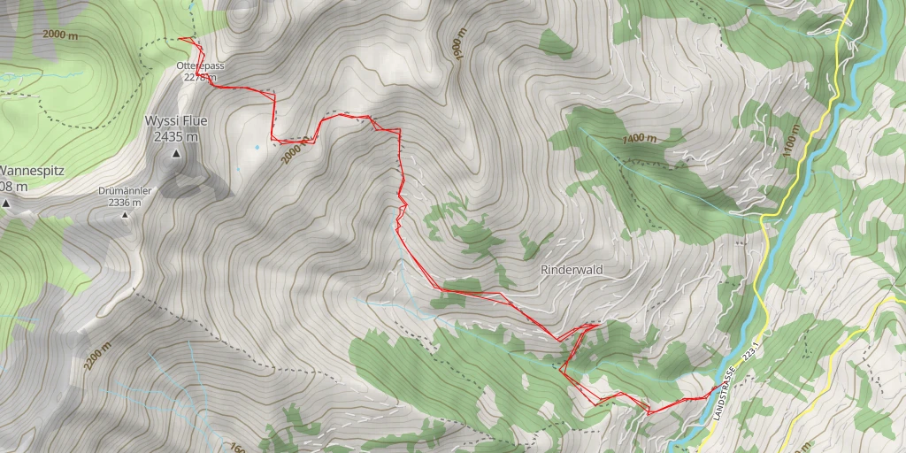 Map of the trail for Egerlenstrasse