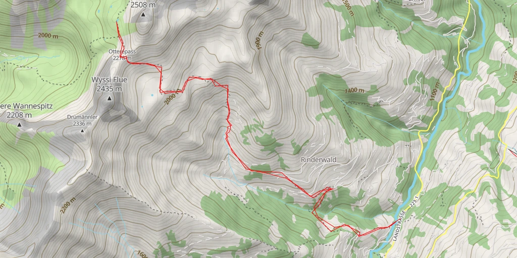 Map of the trail for Egerlenstrasse