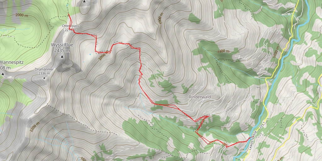 Map of the trail for Egerlenstrasse