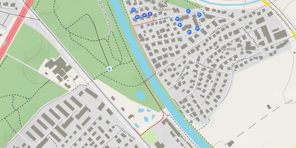 Map of the trail for Franzosenweg