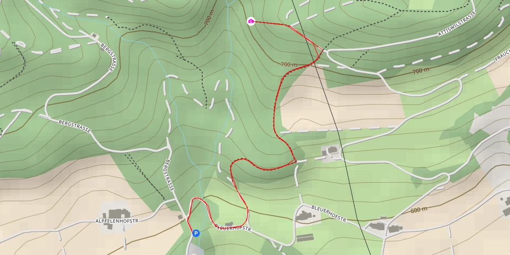 Map of the trail for Gisflüeli