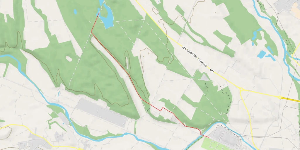 Map of the trail for Lago della Strada