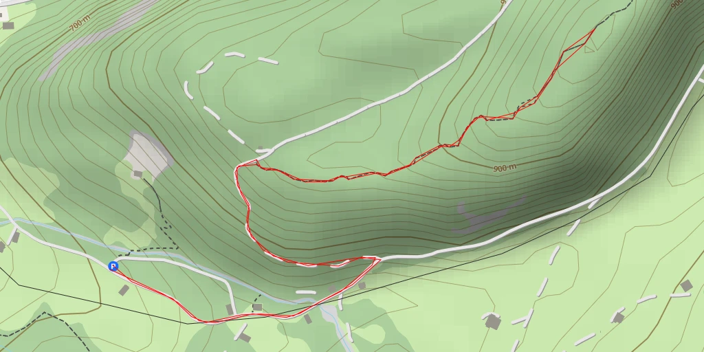 Map of the trail for Lotharpfad - Lotharpfad