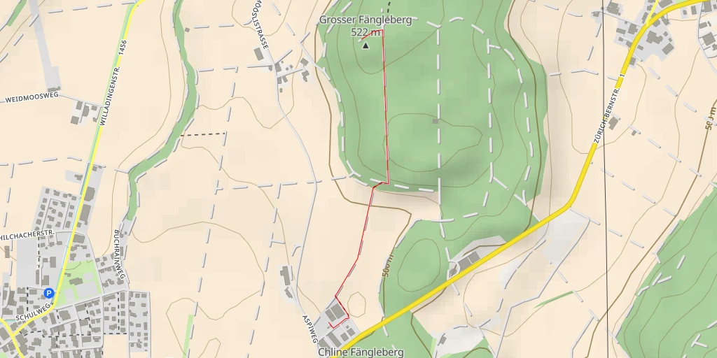 Map of the trail for Grosser Fängleberg