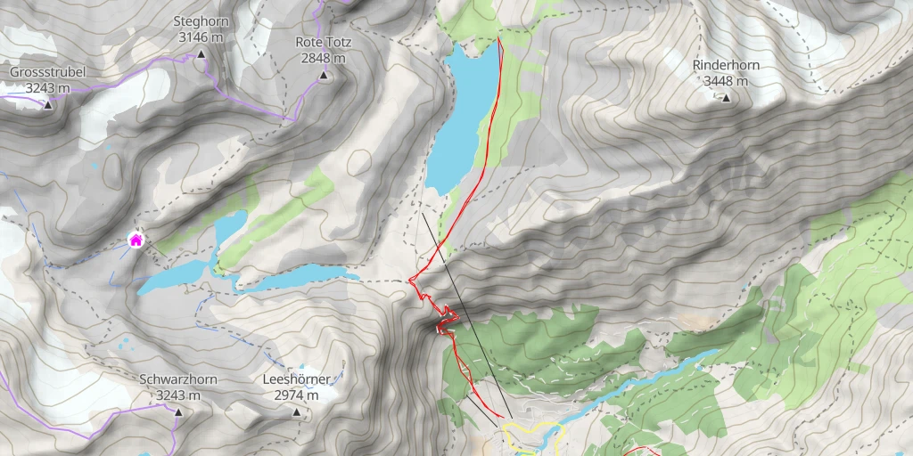 Map of the trail for Seestutz