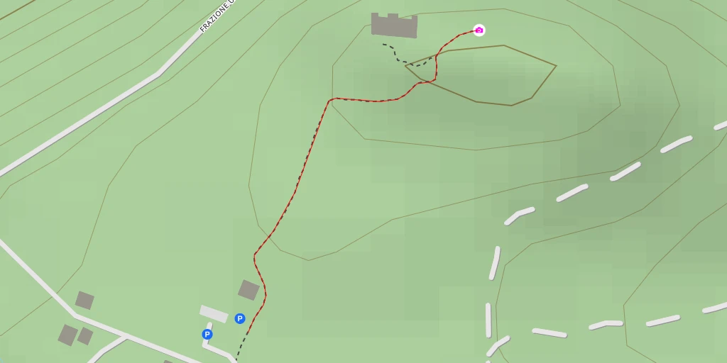 Map of the trail for Castello di Ussel - Châtillon