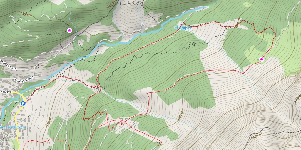 Map of the trail for Majingalp