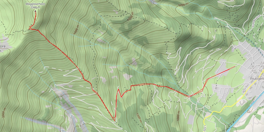 Carte de l'itinéraire :  Mäggisserhore