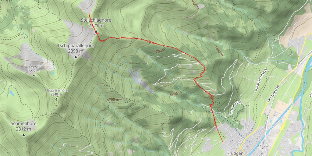 Map of the trail for Steinschlaghore - Ottenschwand