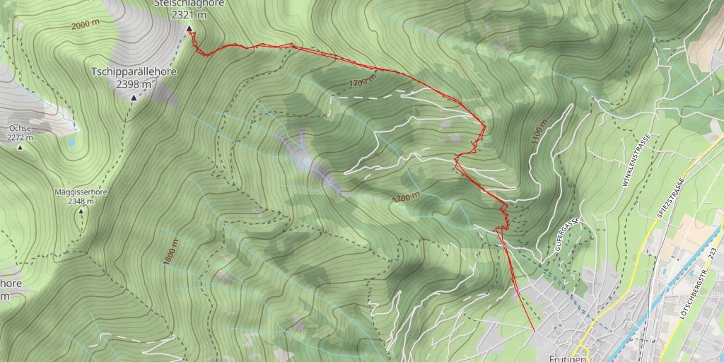 Map of the trail for Steischlaghore