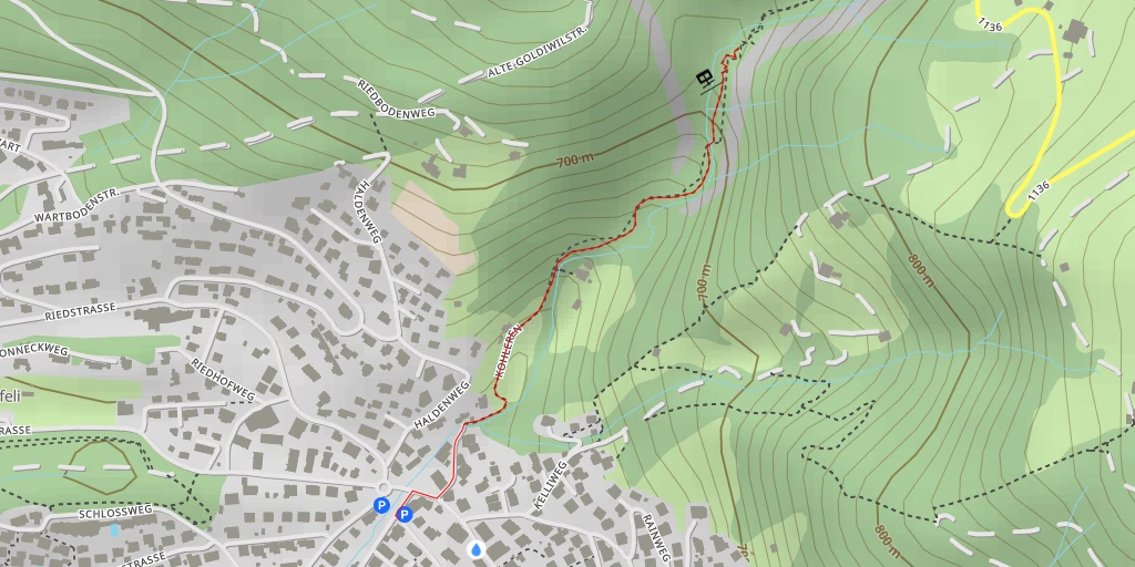 Map of the trail for Scheidweg - Scheidweg