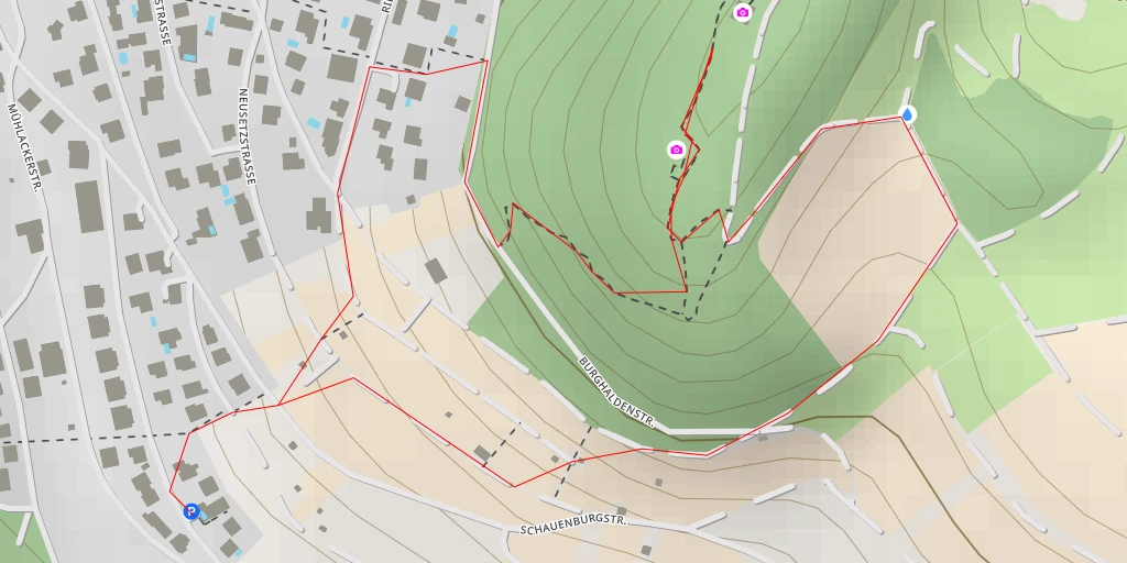 Map of the trail for Wartenberg