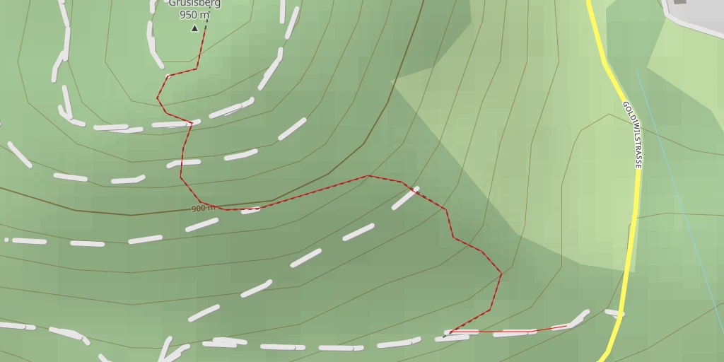 Map of the trail for Grüsisberg