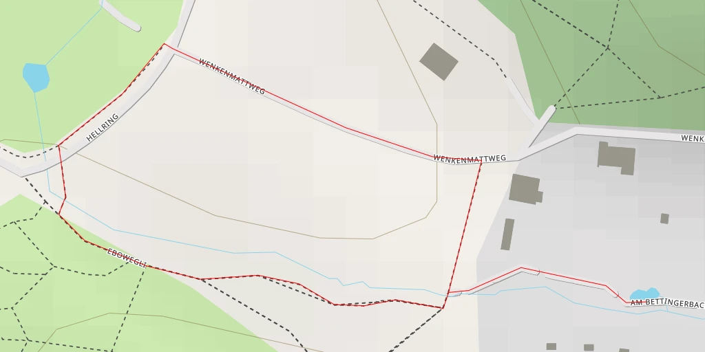 Map of the trail for am Bettingerbach - am Bettingerbach