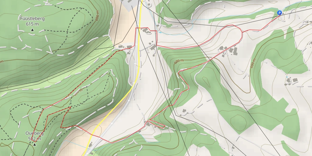Map of the trail for Oueberg