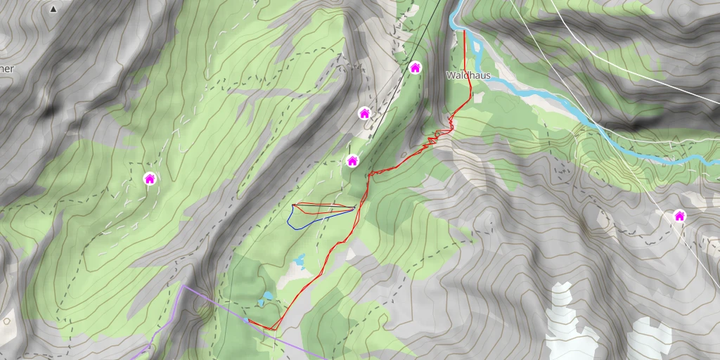 Map of the trail for Sunnbüel