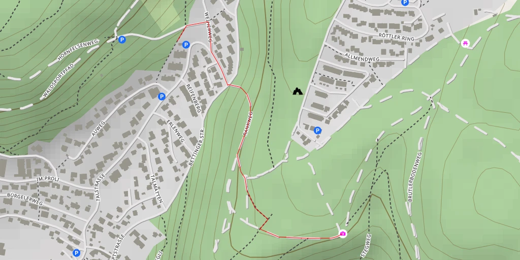 Map of the trail for Stegweg
