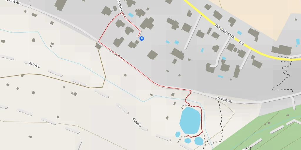 Map of the trail for Reservat Autal - Auweg