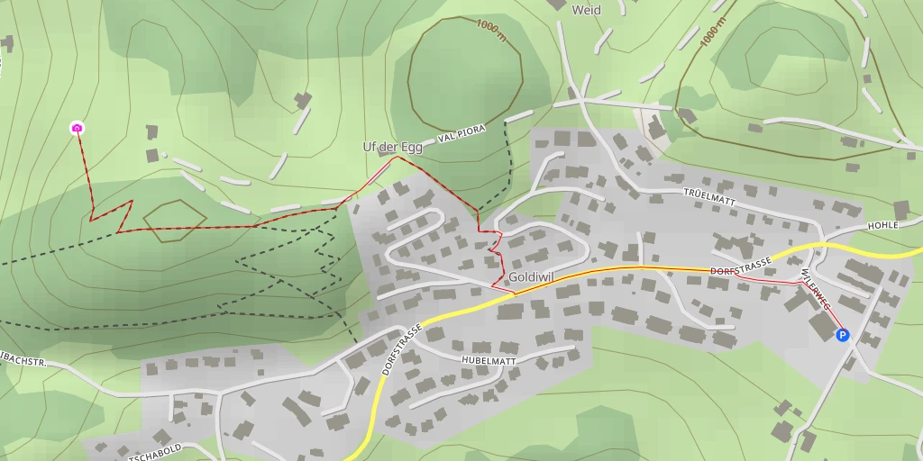 Map of the trail for Schwendibach