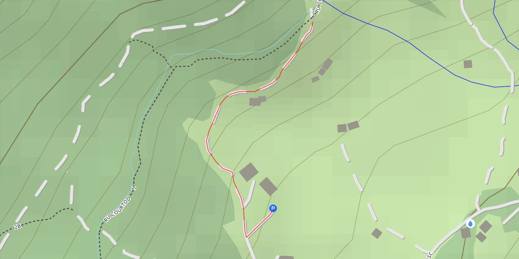 Map of the trail for Ru Courtaud 1 - Antagnod