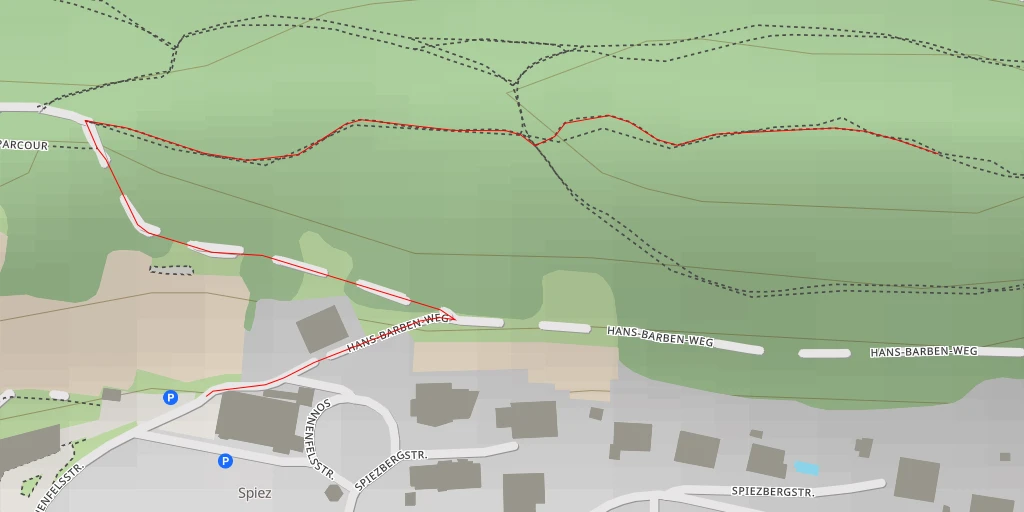 Map of the trail for Spiezberg