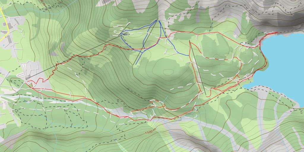 Map of the trail for Kandersteg