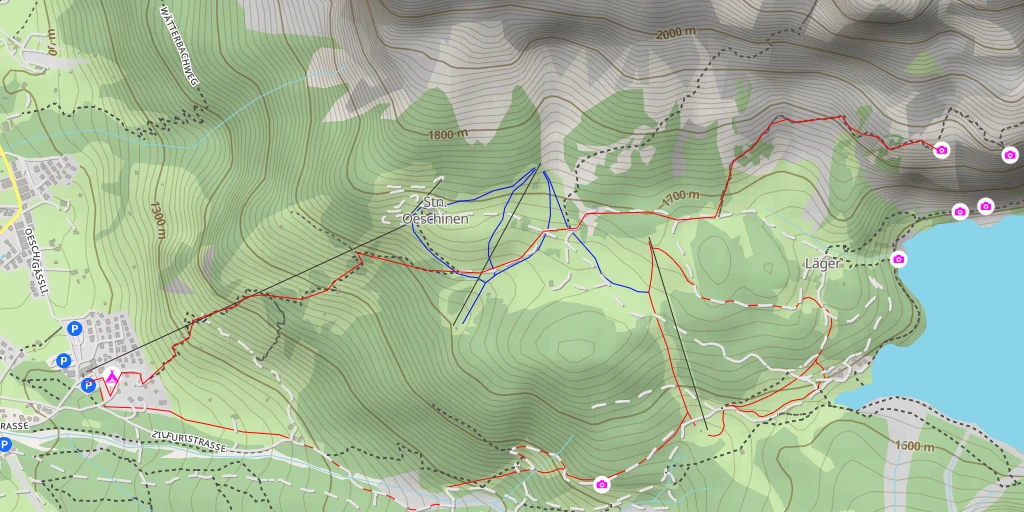 Carte de l'itinéraire :  Kandersteg