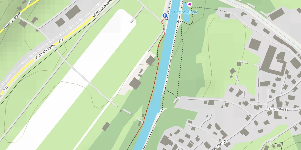 Map of the trail for Flugplatzstrasse