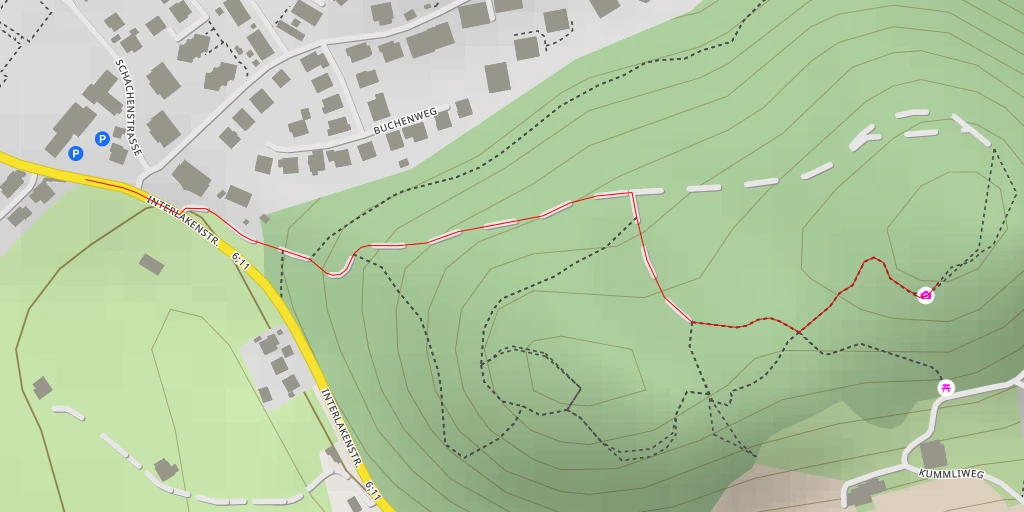 Map of the trail for Bürg