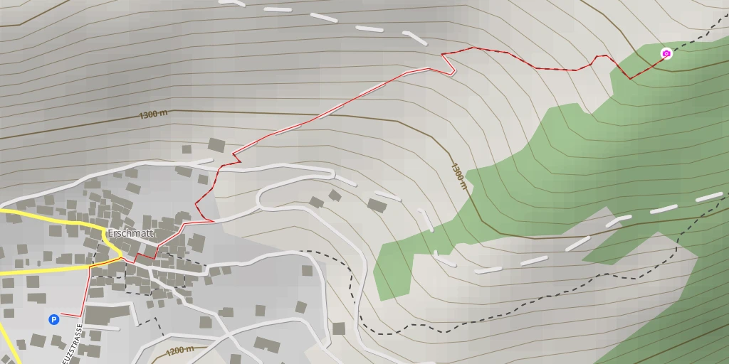 Map of the trail for Aussicht