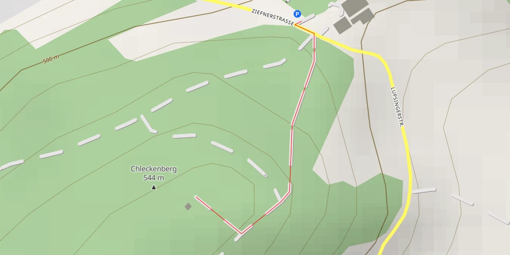 Map of the trail for Chleckenberg