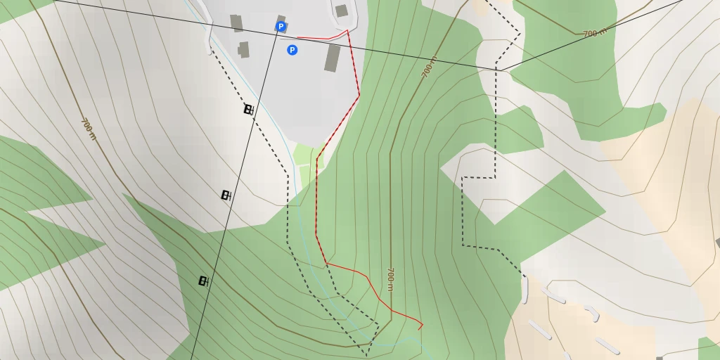 Map of the trail for Wasserfall Turtmann