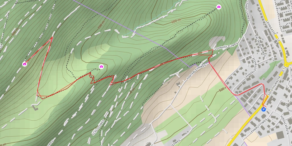 Map of the trail for Walderalp
