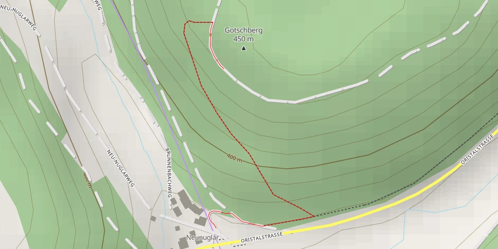 Map of the trail for Gotschberg