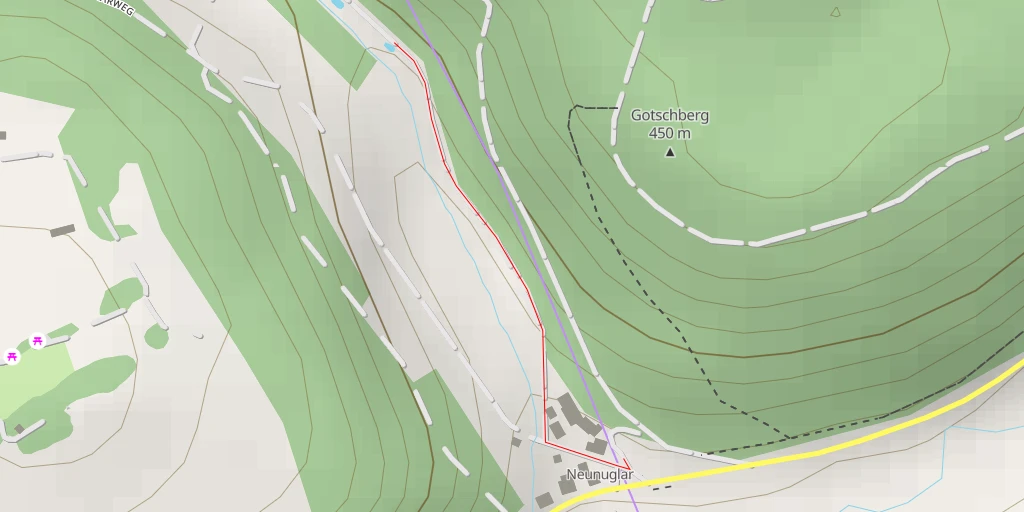 Carte de l'itinéraire :  Brunnenbachweg - Brunnenbachweg