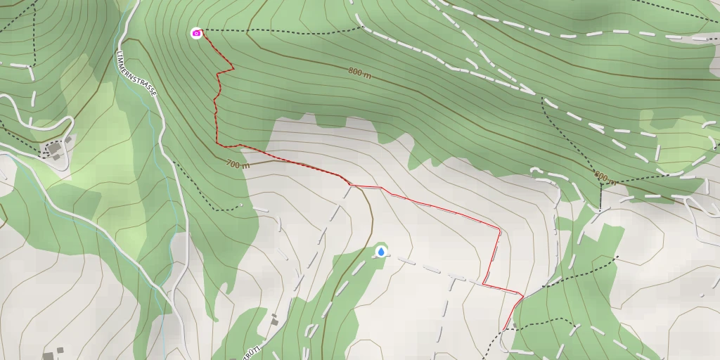 Map of the trail for Limmernstrasse - Ramiswil