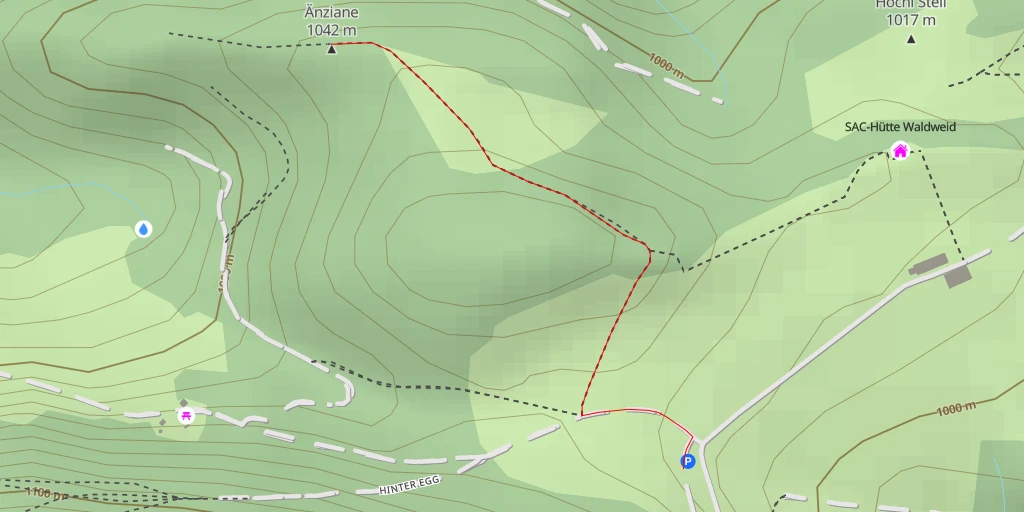 Map of the trail for Änziane