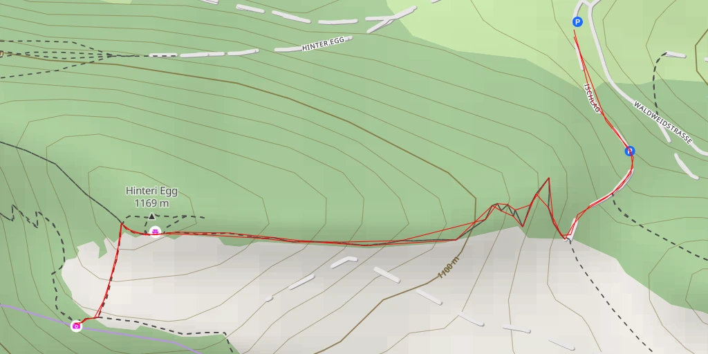 Map of the trail for Chellenchoepfli