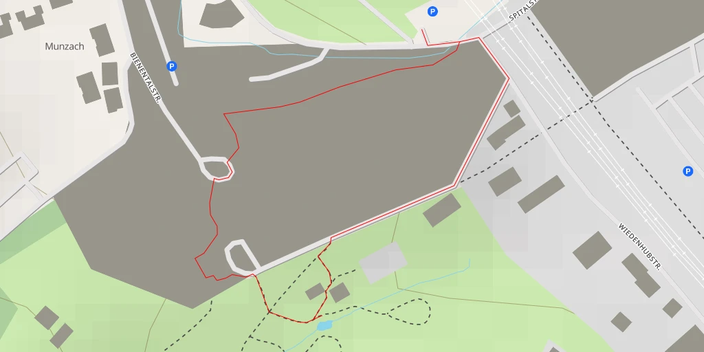 Map of the trail for Munzachstrasse
