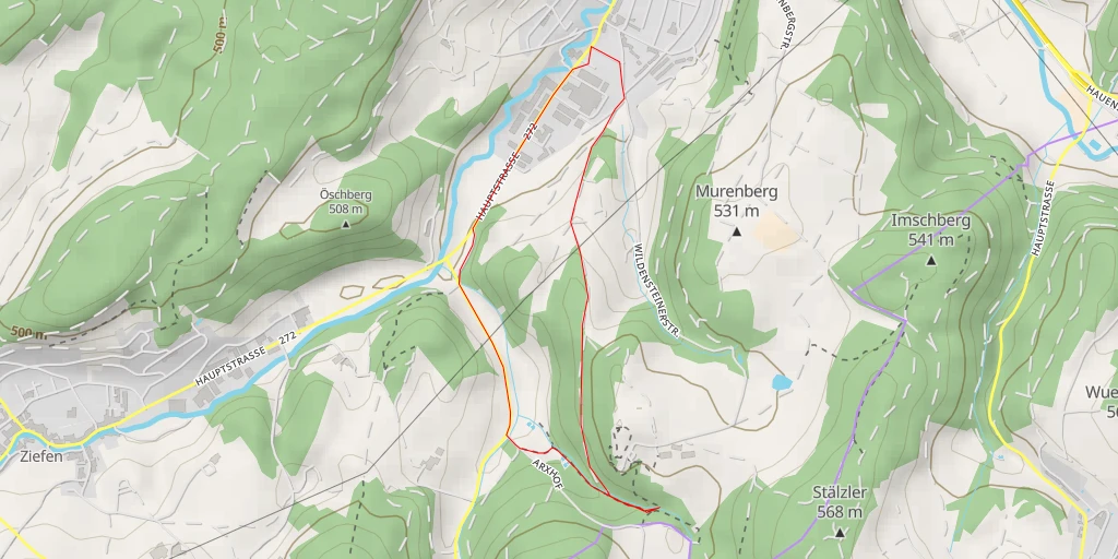 Carte de l'itinéraire :  Sormattfall
