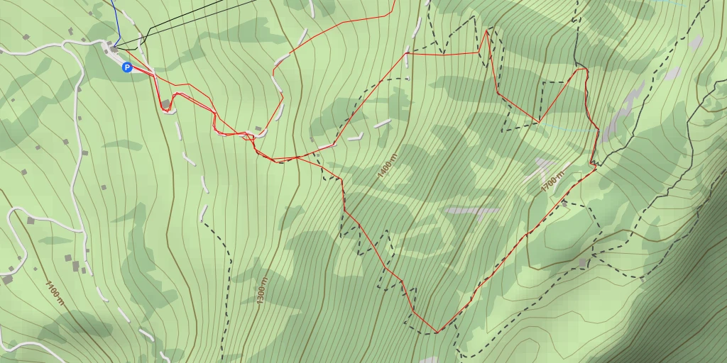 Carte de l'itinéraire :  Grönstrasse