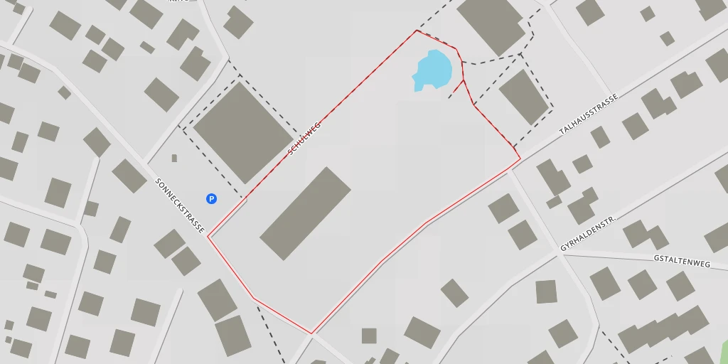 Map of the trail for Schule Sappeten - Krummackerstrasse