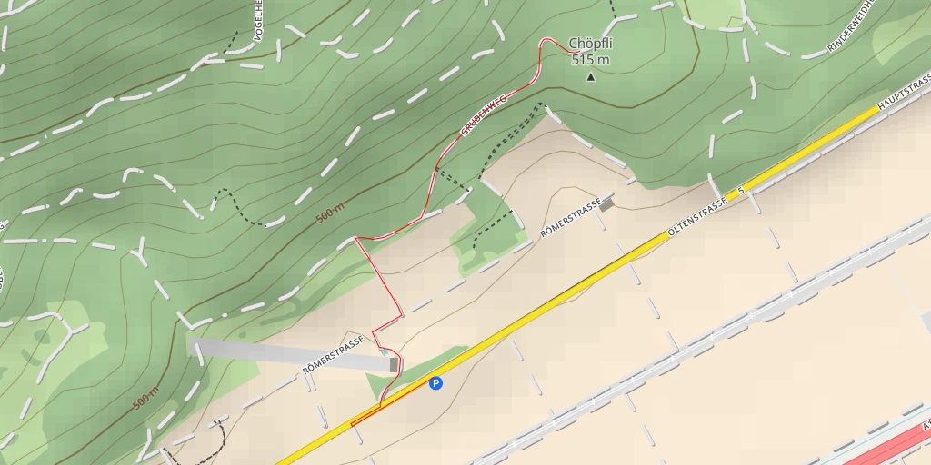 Map of the trail for Chöpfli