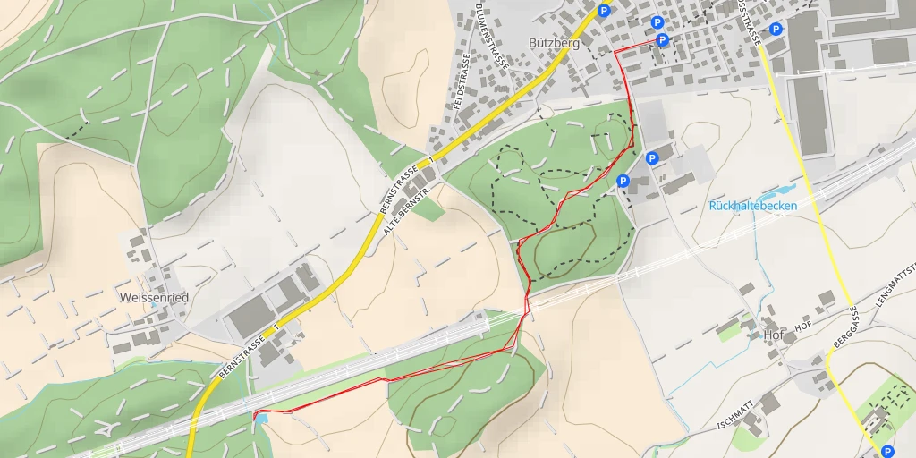 Map of the trail for Markovic Automobile AG - Bernstrasse