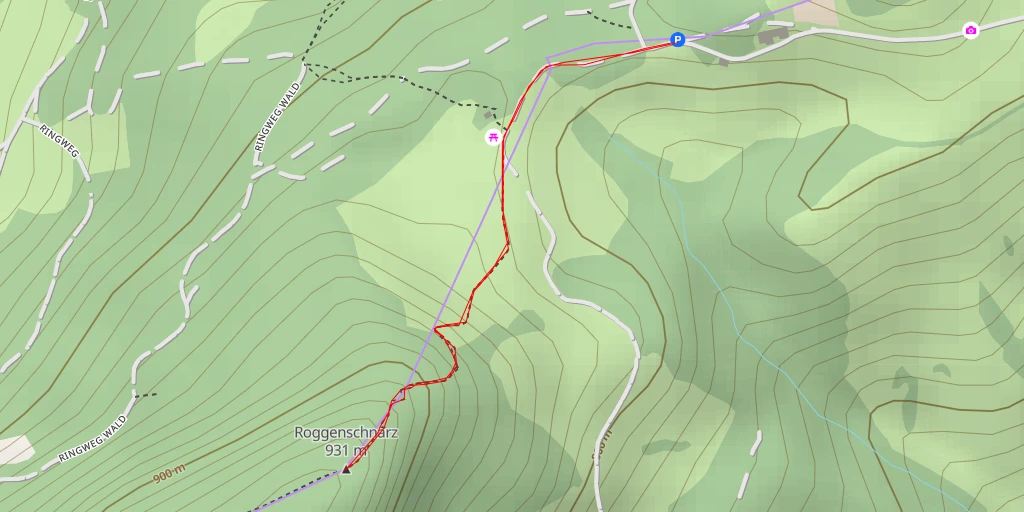 Map of the trail for Roggenschnarz