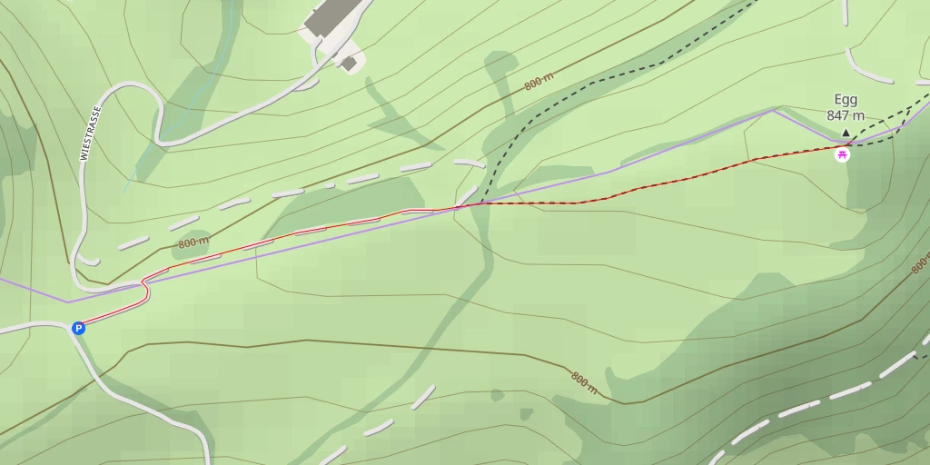 Map of the trail for Egg