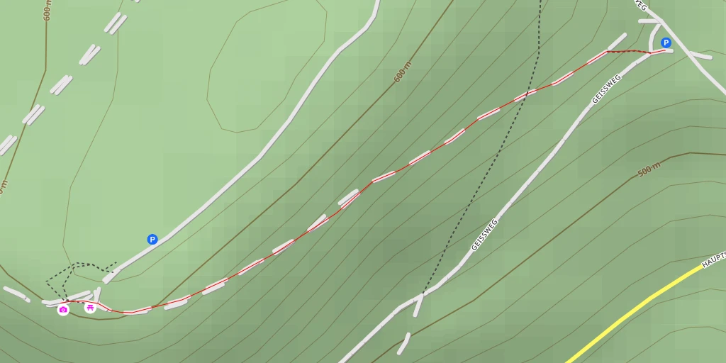 Map of the trail for Schleifenbergturm