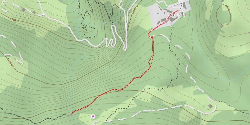 Carte de l'itinéraire :  PostAuto-Erlebnisweg